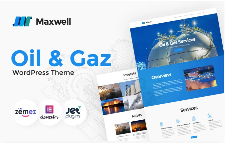 Petroleum - Oil & Gas Company Responsive WordPress Theme