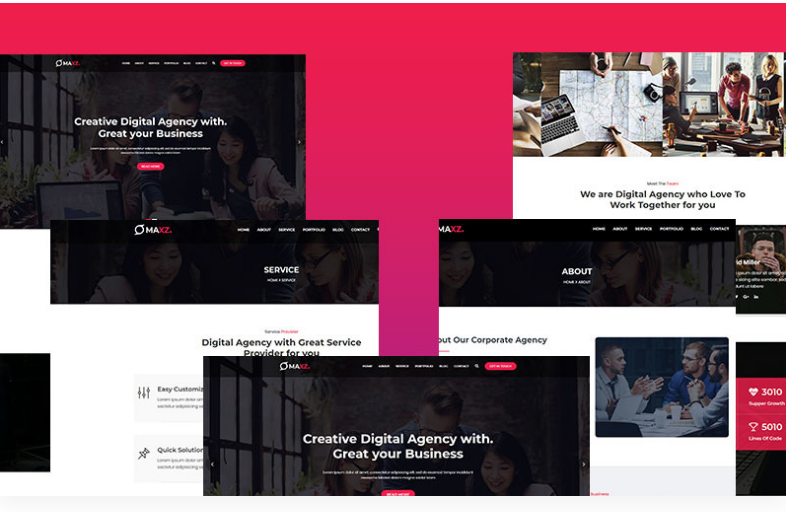 Maxz - Corporate WordPress Theme