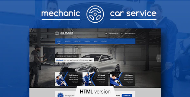 Mechanic - Car Service & Repair Workshop Template