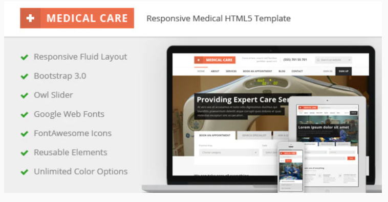 Medical Care - Responsive HTML5 Template