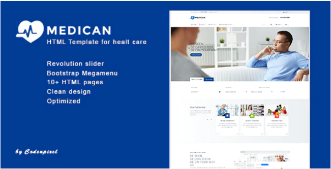 Medican - Health, Medical,Booking, Hospital Template