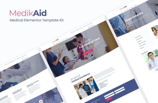 MedikAid | Medical Healthcare Elementor Template Kit