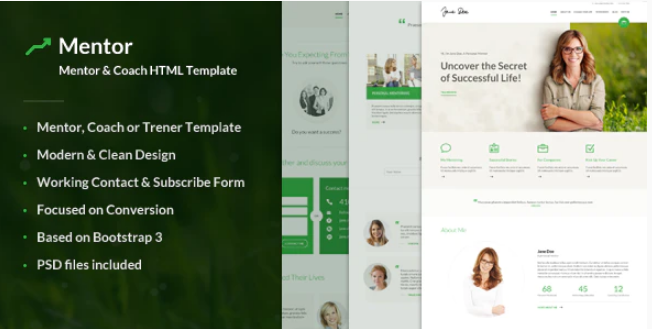Mentor - Personal Development Coach HTML Template