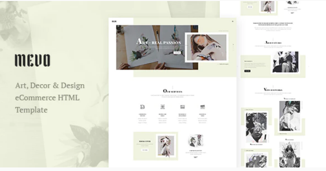 Mevo - Creative eCommerce HTML Template For Agency / Company / Studio