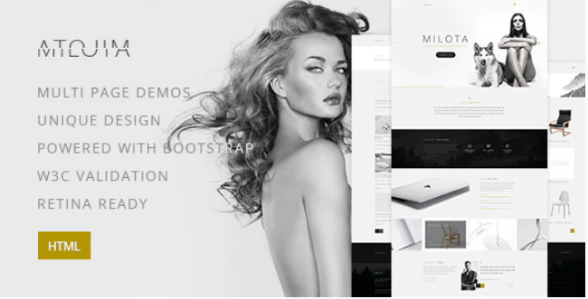 Milota — Modern Personal/Studio Portfolio and Blog HTML Template
