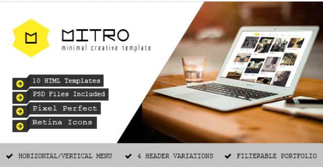 Mitro - Minimal HTML Template
