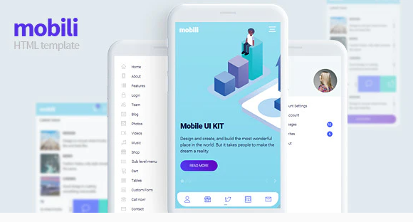 Mobili - HTML Mobile Template