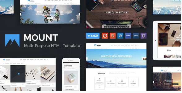 Mount – Multi-purpose Business HTML Template — Website Template by ThemeForest