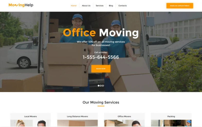 Moving Help - Logistic & Transportation WordPress Theme