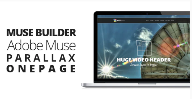 Muse Builder | Parallax OnePage Muse Template