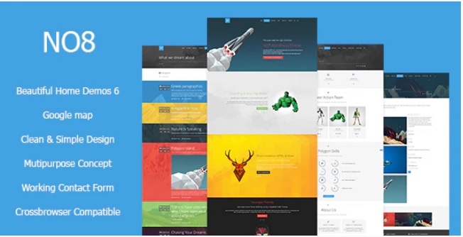 NO8 HTML - Creative Agency Portfolio Theme
