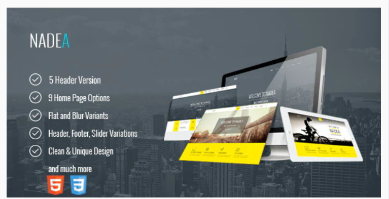 Nadea - Responsive Multi-Purpose HTML5 Template