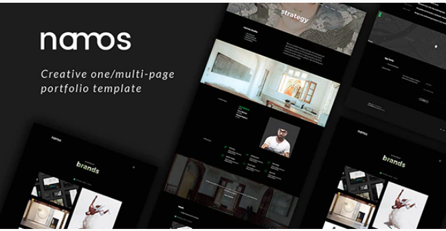 Namos - Creative One/Multi-Page Portfolio Template