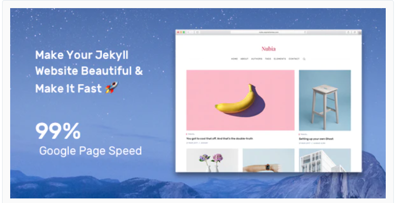 Nubia - Minimal Blog and Magazine Jekyll Theme