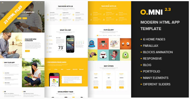 Omni - Modern HTML App Template