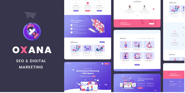 Oxana - SEO & Digital Marketing HTML Template