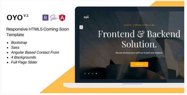 Oyo – Responsive HTML5 Coming Soon Template