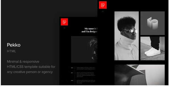 Pekko - Minimal Black HTML Template