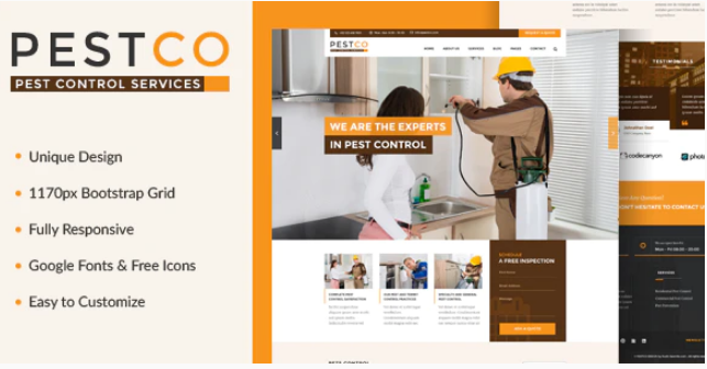 Pestco - Pest Control Template