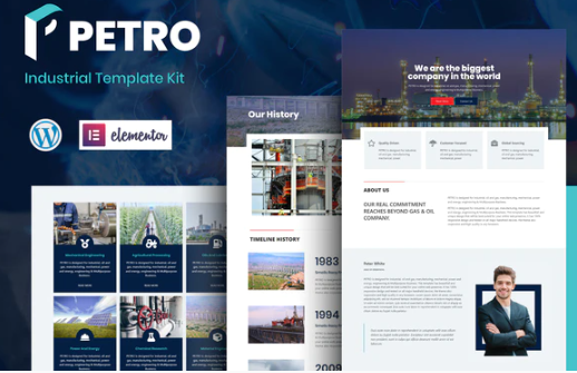 Petro - Industrial Elementor Template Kit
