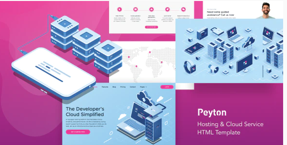 Peyton - Hosting & Cloud Service HTML Template