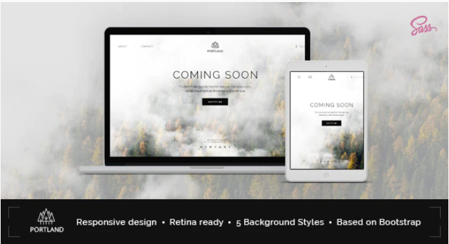 Portland — Creative Coming Soon & Maintenance Mode Template