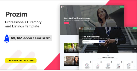 Prozim - Professionals Directory & Listings Template