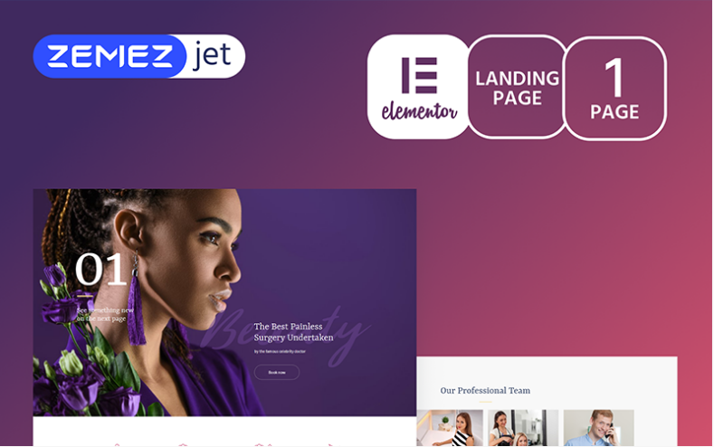 Purplex - Spa Salon Elementor Template