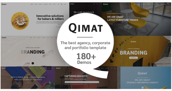 QIMAT - Creative Agency, Corporate and Portfolio Multi-purpose Template