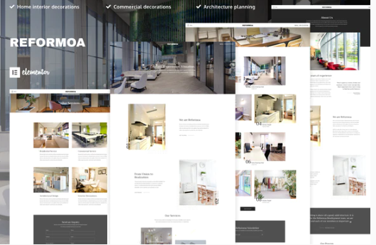Reformoa - Architecture & Interior Design Elementor Template Kit