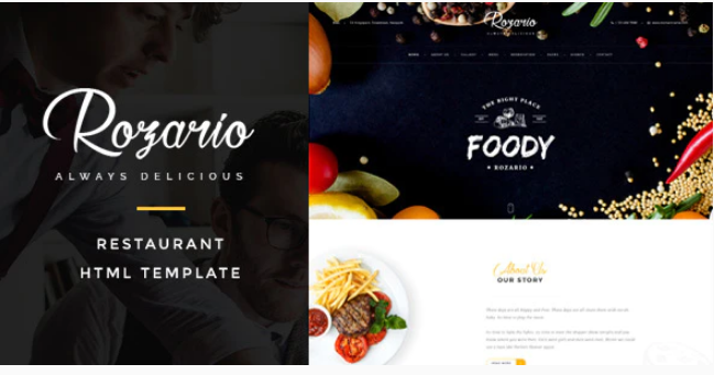 Rozario - Restaurant & Food HTML Template