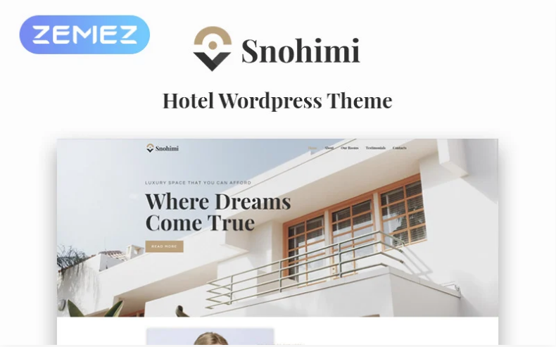Sanohimi Exotic Hotel WordPress Theme