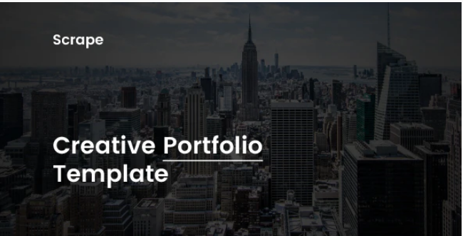 Scrape - Creative Portfolio Template