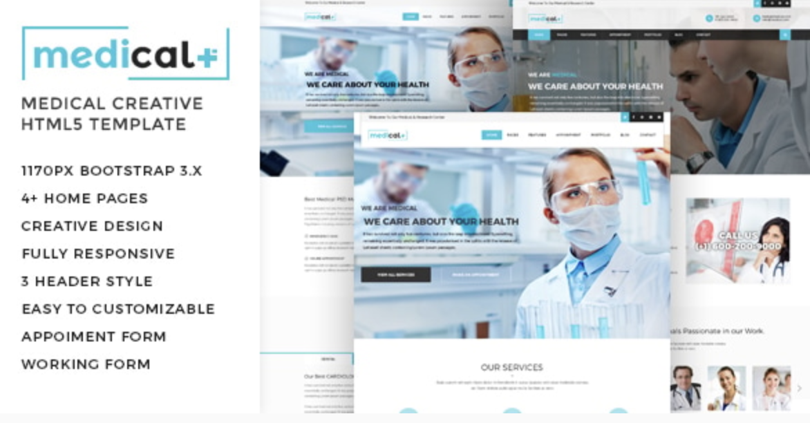Medical - Health Care, Clinic HTML5 Template