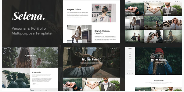 Selena. - Minimal Portfolio & Personal Template