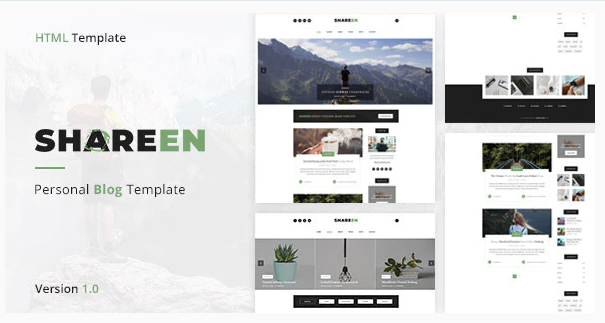 Shareen - Personal Blog Template