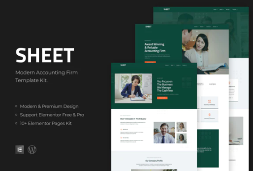 Sheet - Modern Accounting Firm Template Kit