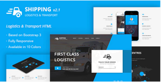 Shipping - Logistics & Transport HTML Template