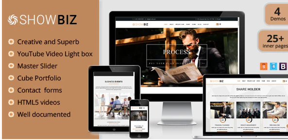 Showbiz - Multipages Business HTML Template
