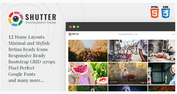 Shutter - Photography HTML5 Template