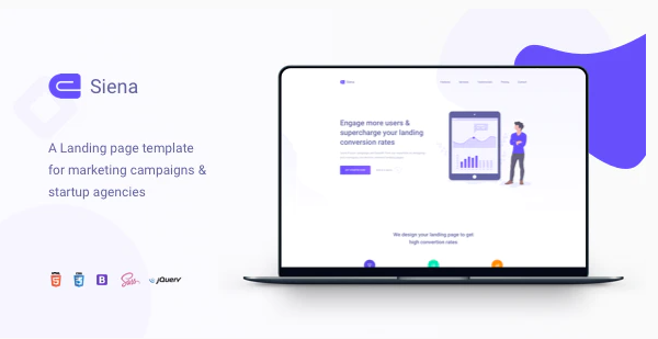 Siena - Marketing Landing Page Template