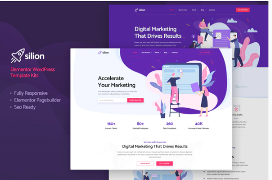 Product Image - Silion – Digital Marketing Elementor Template Kit