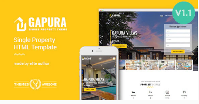 Single Property HTML Template - Gapura