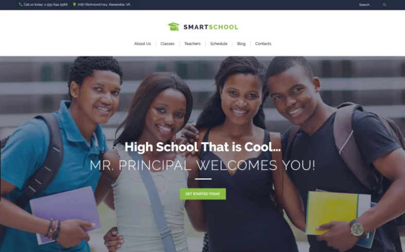 Smart School - High School Education Responsive WordPress Theme