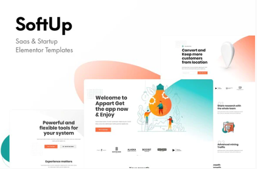 SoftUp - Saas & Startup Elementor Templates