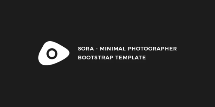 Sora - Minimal Photographer Template