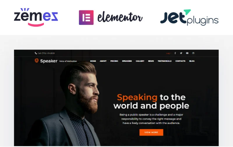 Speaker - Life Coach WordPress Theme