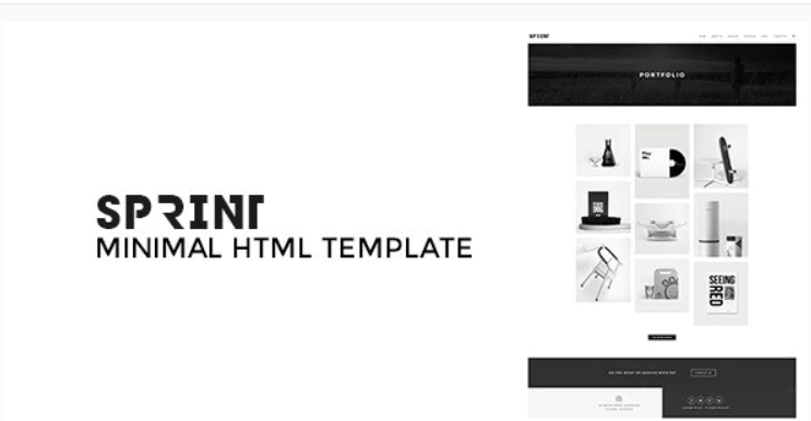 Sprint - Minimal Responsive HTML Portfolio