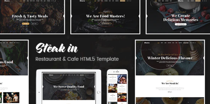 Steak In - Restaurant & Cafe HTML5 Template