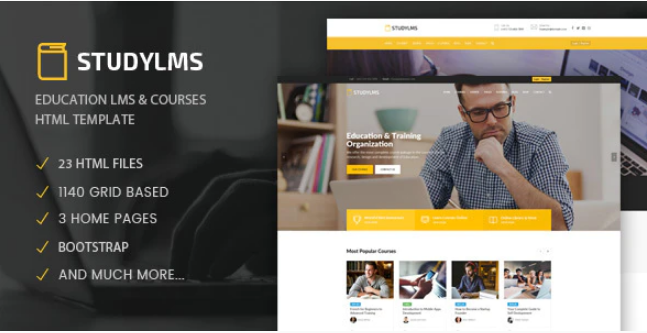 Studylms - Education LMS & Courses HTML Template